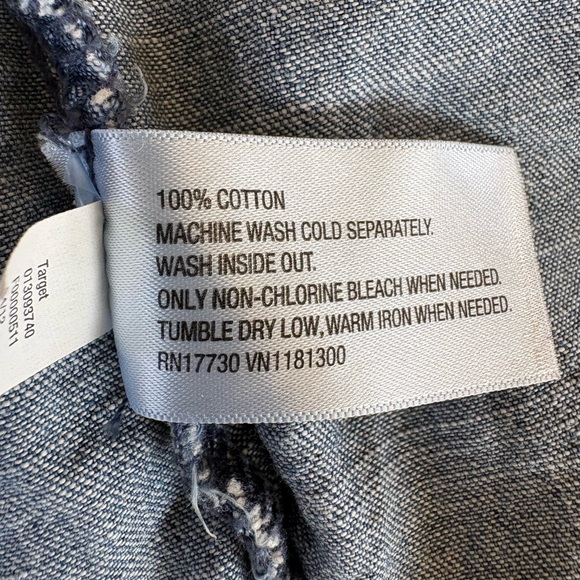 Mossimo Supply Co. Women's Long Sleeve Blue Denim Shirt Size Small - Picture 8 of 8